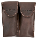GEWA Crazy Horse 2x trumpet / flugelhorn mouthpiece bag (brown or black)