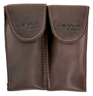 GEWA mouthpiece bag Crazy Horse 2x trumpet / flugelhorn mouthpieces (brown or black) Braun