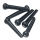 String Pin Bridgepin F&S Set with Point for Steel String Guitar (6 in box) Black or white