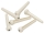 String Pin Bridgepin F&S Set with Point for Steel String Guitar (6 in box) Black or white
