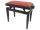 Piano bench KB-40BKM-VWR / black matt, height adjustable, red velor