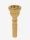 Breslmair Flügelhorn-Mundstück 24k vergoldet komplett Bauweise