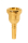 Breslmair mouthpiece for tenor trombone 24k gold plated