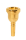 Breslmair mouthpiece for tenor trombone 24k gold plated