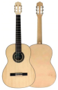 BOLERO classical guitar 3/4, solid spruce top BA1002