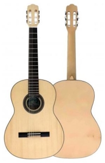 BOLERO classical guitar 7/8, solid spruce top, BA1003