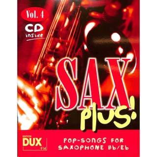 Sax plus 4 - Pop Songs for Saxophone inkl. CD, Eb/Bb