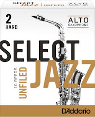 DAddario Select JAZZ Unfiled Altsaxophon-Blätter (10) Lagerabverkauf 3 Hard