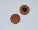 Single pad leather brown with plastic reso. for saxophone