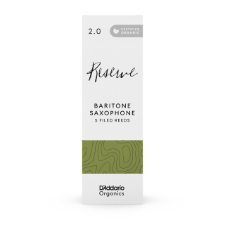 DAddario Organic Reserve Bariton Saxophone Reeds Filed (5 in Box)