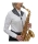 BG cross strap saxophone YOKE S70SH leather