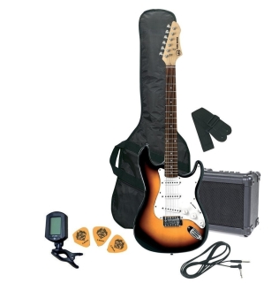 E-Gitarre Set RC-100 Guitar Pack, 3-Tone Sunburst