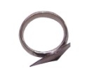 Finger ring 3.train BACH trumpet nickel silver with plate D=21mm