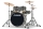 Sonor AQX Stage Drumset inkl Becken BMS Black Midnight Sparkle