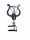 Lyra marching book fork stainless steel for bass drum