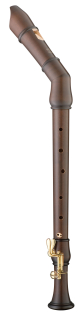 Moeck 2441 Rondo bent tenor flute - maple stained, with C/C sharp key