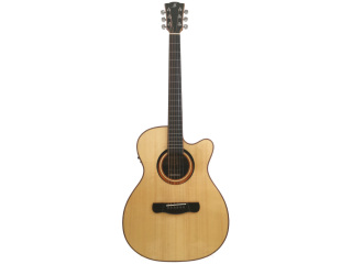 MERIDA acoustic guitar, ALCAZABA series, OM cutaway, natural gloss finish