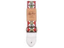 HIP STRAP guitar strap model Stained Glass Red, color: white