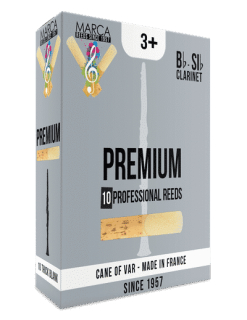 MARCA B-Klarinetten-Blätter "Premium" (10 in Box) 4 1/2