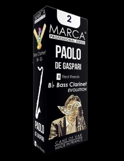 MARCA bass clarinet reeds "PAOLO de GASPARI" (5 in box) 1 1/2