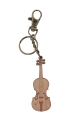 Key ring wood violin
