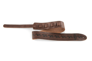 Ovation Gitarrengurt Premium Leder Chocolate