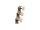 Set of tuners, nylon shaft, single, finish: chrome