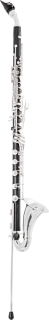F.A.Uebel Boehm-F-Superior Basset Horn –Traditional– Grenadilla wood, silver-plated