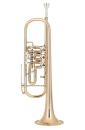 Miraphone Bb cylinder trumpet model gold brass 029R0001100A