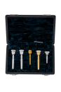 Breslmair Deluxe case - 5 trumpet mouthpieces in complete...