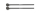 ROHEMA PM462 mallet for marimba, felt head, plastic handle, hard, 6x300mm