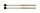 ROHEMA PM771 mallet for vibraphone, soft rubber head, American hickory handle, lacquered, 12 x 340mm