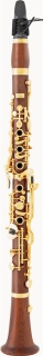 F.A. UEBEL A clarinet model A-638 Volloehler, Mopane, 24k gold plated