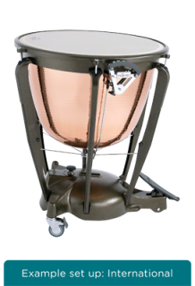 MAJESTIC timpani, Symphonic Series, 29”, copper, hammered, deep-drawn, German