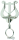 RMB 314R-Es Marschbuchgabel für Eb-Klarinette Rillenring mittlere Lyra
