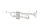 JUPITER JTR1150SQ trumpet in Bb brass, silver-plated, reversed