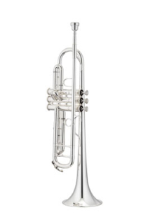 JUPITER JTR1160RSQ trumpet in Bb gold brass, silver-plated