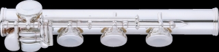 JUPITER foot piece, H-foot, silver-plated, for JFL1000