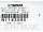 Yamaha spring - screw long for saxophone (3 piece)