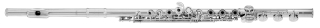 AZUMI flute AZZ3RBE-C, Z-cut, ring keys, E-mechanism, B-foot, C-sharp trill, full silver