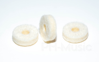 Valve inner felt for King Baritone Bellfront 2266 single white (3 piece)