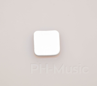 Leather pad, single, square, for bassoon piano mechanism, Schreiber