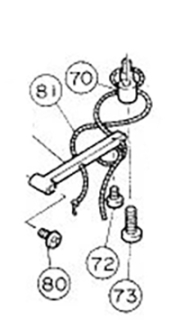 Schraube für Schubstangen-Befestigung bei Waldhorn mit Schnursystem Yamaha (2 Stück)