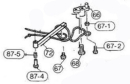 Yamaha LEVER CONNECTION SCREW(BS) HR (2 piece)