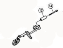 C-Klappen-Rolle mit Schraube Yamaha - Querflöte (1 Set)
