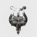 RMB für Flöte EINHAND Bedienung 725E Marschbuchgabel, mit großer Aluplatte und Klettverschluss